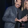 American Idol Lionel Richie Grey Leather Jacket