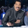 American Idol Lionel Richie Grey Leather Jacket Front