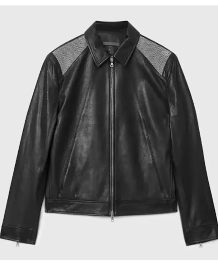 American Idol S24 Luke Bryan Black Leather Jacket For Sale