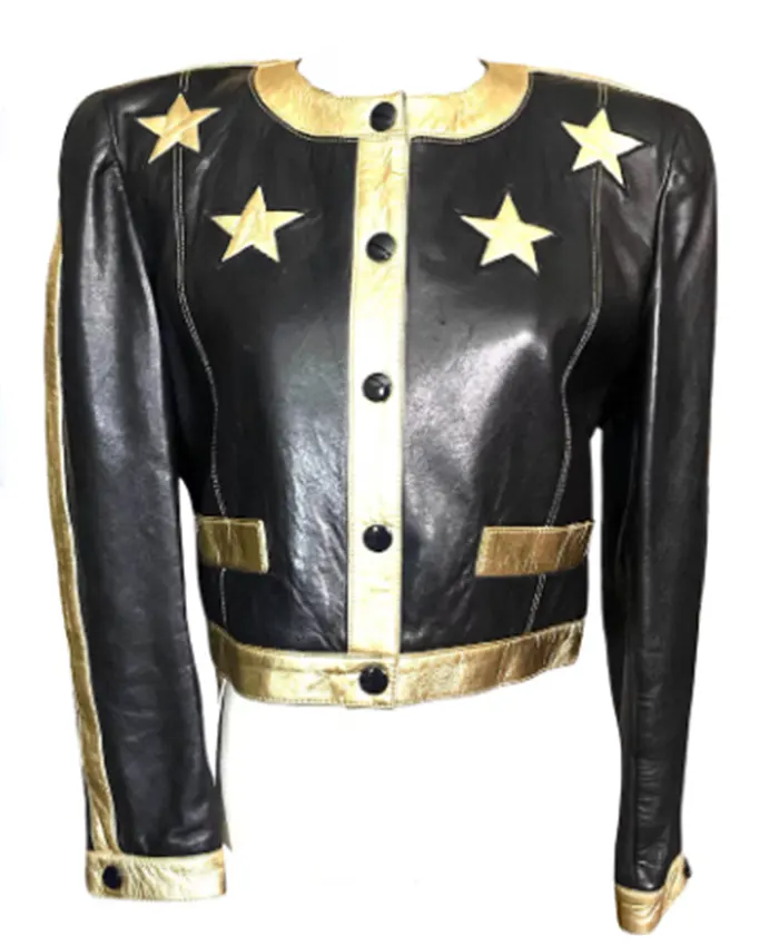 American Idol S24 Miyoko Stars Leather Jacket For Sale