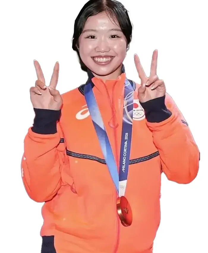 Ami Nakai Winter Olympics 2026 Team Japan Jacket Front