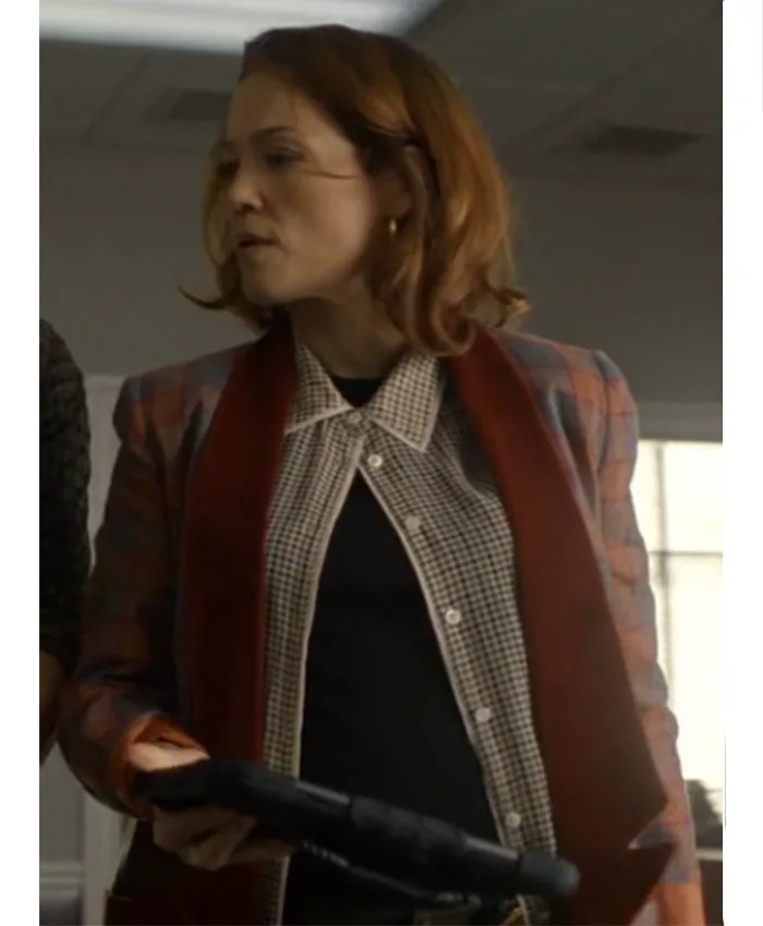 Angie Polaski Will Trent S04 Checked Blazer