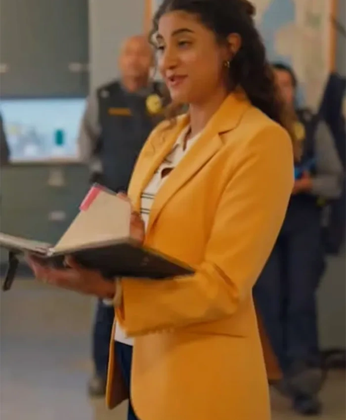 Animal Control S04 Vella Lovell Yellow Blazer Side