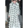 Anna Wintour PFW 2026 White Tweed Coat