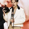 Annual Grammy Awards 2023 Harry Styles Cropped White Blazer Jacket - Buy