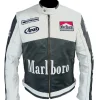 Arai Vintage Marlboro Leather Jacket White