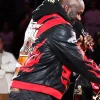 Atlanta Hawks v Miami Heat Shaquille O'Neal Miami Heat Pro Basketball Championship Leather Jacket