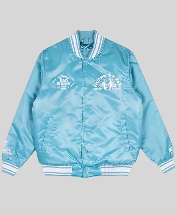 Bad Bunny x Super Tazón Blue Starter Jacket