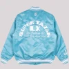 Bad Bunny x Super Tazón LX San Francisco Bay Area 2026 Blue Starter Satin Varsity Jacket