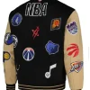Basketball All teams Logo Varsity Jacket - Back