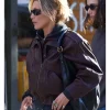 Bella Hadid NYC 2026 Brown Leather Jacket For Sale