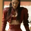 Bella Hadid The Beauty S01 Red Cropped Jacket