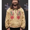 Best New Artist Party Noah Kahan Beige Cotton Jacket with Embroidery