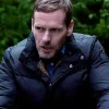 Betrayal S01 Shaun Evans Black Puffer Jacket Front