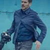 Betrayal S01 Shaun Evans Blue Cotton Jacket For Sale