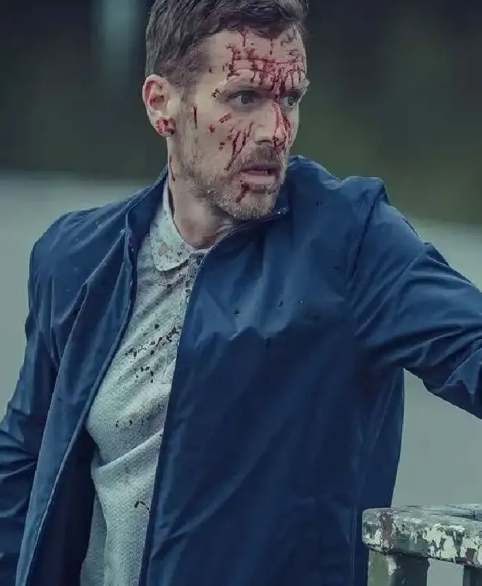 Betrayal S01 Shaun Evans Blue Jacket Side
