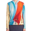 Billboard Power 100 Party 2026 Laura Perloff Akris Punto Multi Color Mainsail Print Bomber Jacket
