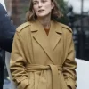 Black Doves 2026 Keira Knightley Brown Wool Coat For Sale