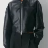 Brilliant Minds S02 Ashleigh LaThrop Leather Jacket For Sale