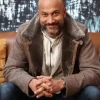 Buddy Keegan-Michael Key Brown Shearling Coat- Shop it now