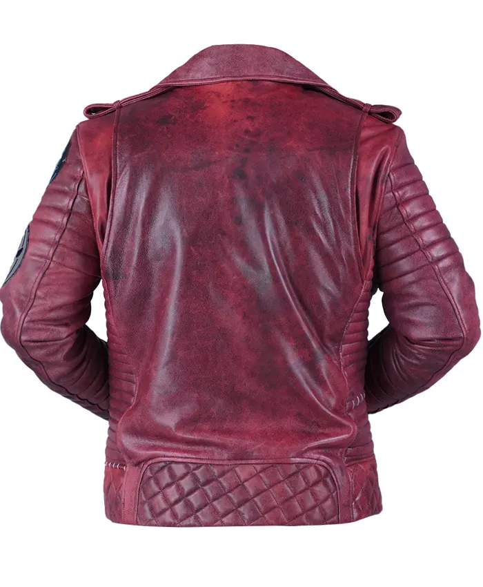 Buy German Singer Michael Kiske Halloween Music Festival Red Leather Jacket