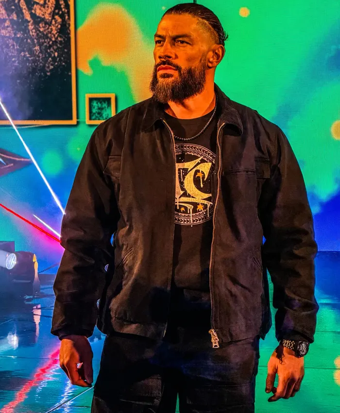 Buy Roman Reigns WWE RAW 2026 Black Jacket