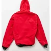 Carhartt Red Hooded Bomber Jacket For Sale