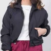 Carolyn Parachute Cropped Jacket Black Front
