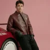 Charles Ferrari Brown Leather Jacket