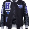 Charlotte Hornets Black Wool Jacket
