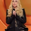 Cher 68th GRAMMY Awards 2026 Black Leather Jacket- Shop now