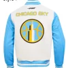 Chicago Sky Classics Retro Varsity Jacket - white and Blue