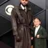 Chris Brown 68th GRAMMY Awards Leather Coat - Get it now