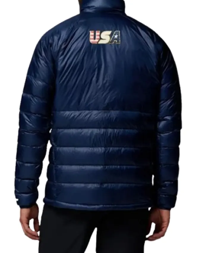 Columbia Team USA Puffer Jacket Back