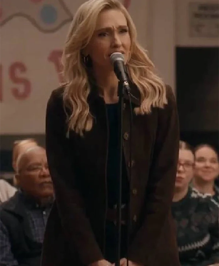 Courteney Potter Stumble S01 Brown Car Coat For Sale