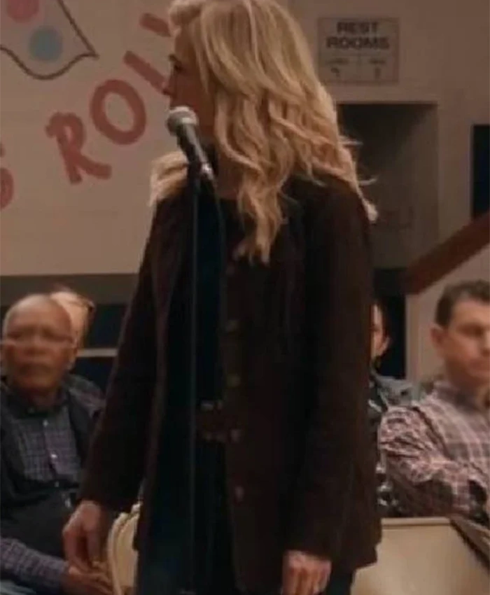 Courteney Potter Stumble S01 Brown Car Coat Side