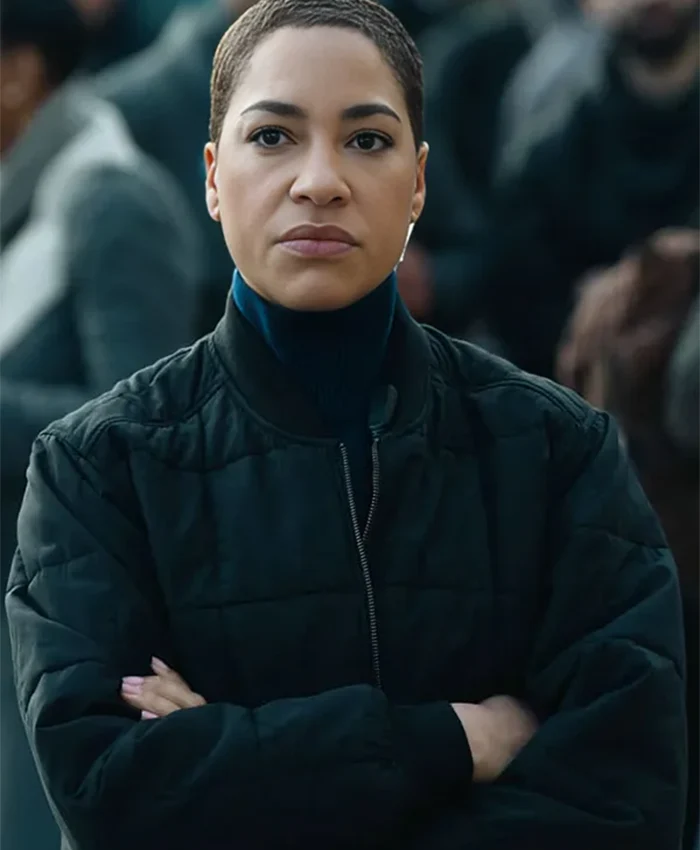 DS June Lenker Criminal Record S02 Black Bomber Jacket