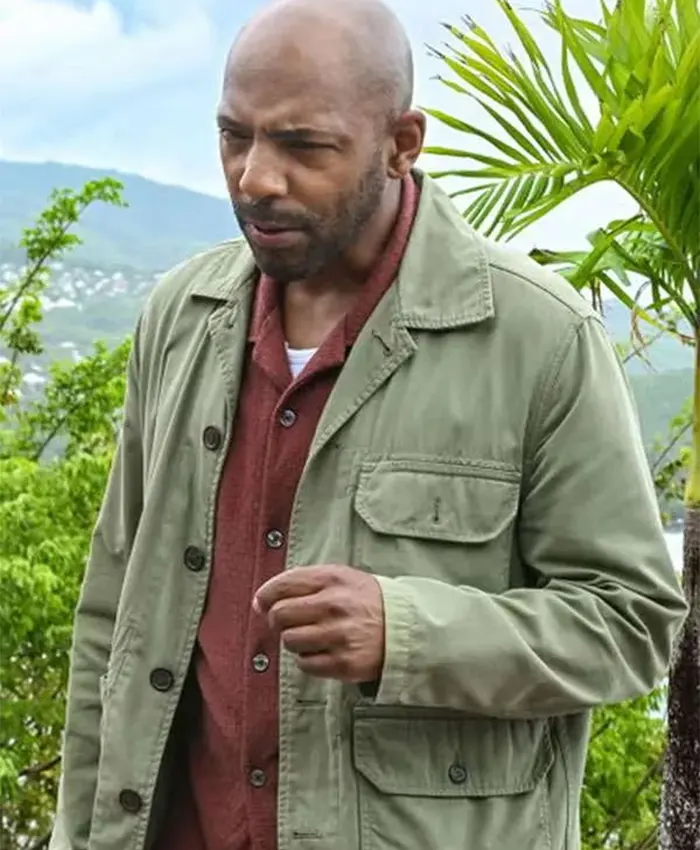 Death in Paradise Don Gilet Green Jacket