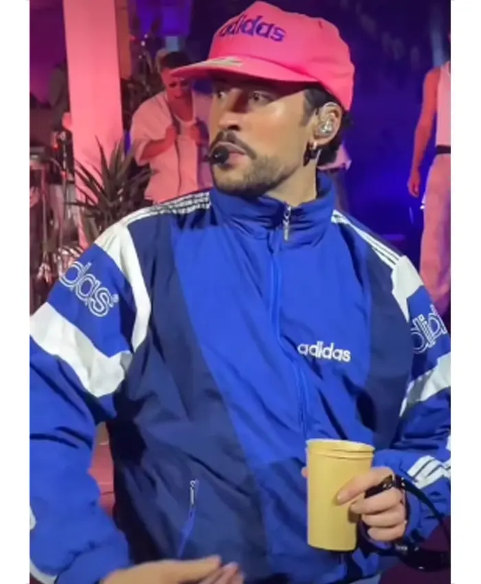 Debí Tirar Más Fotos 2026 World Tour Bad Bunny Blue Adidas Track Jacket