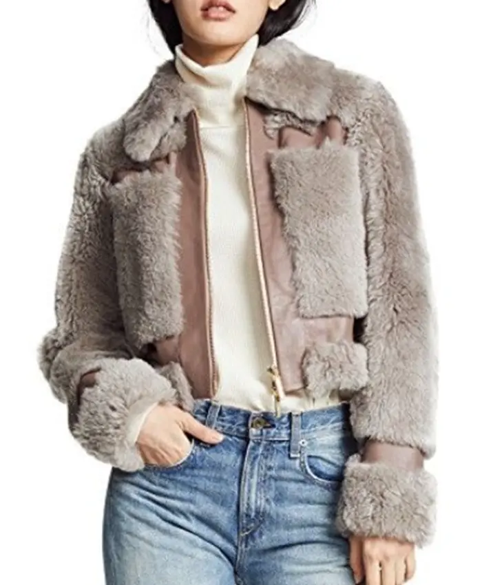 Diana Tell Me Lies S03 Shearling Jacket For Sale