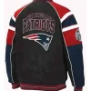 Drake Maye Patriots Varsity Jacket Back