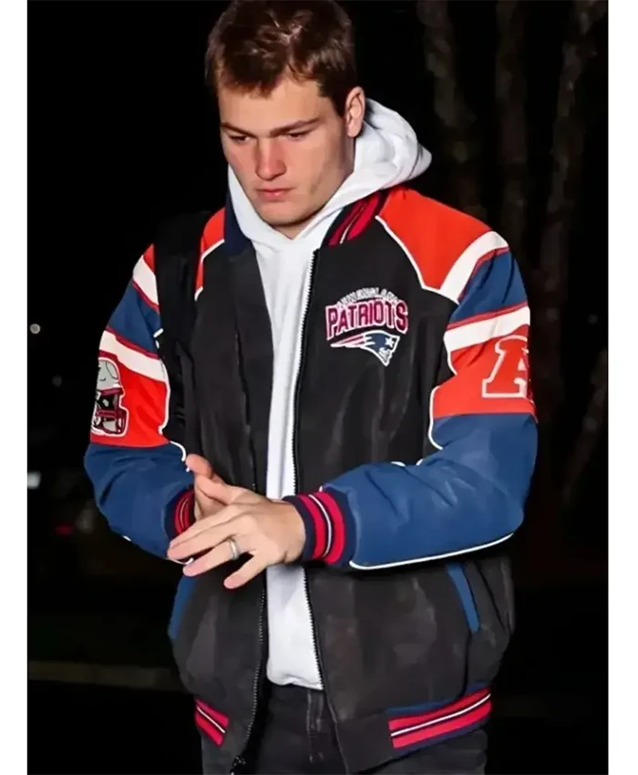 Drake Maye Patriots Varsity Jacket