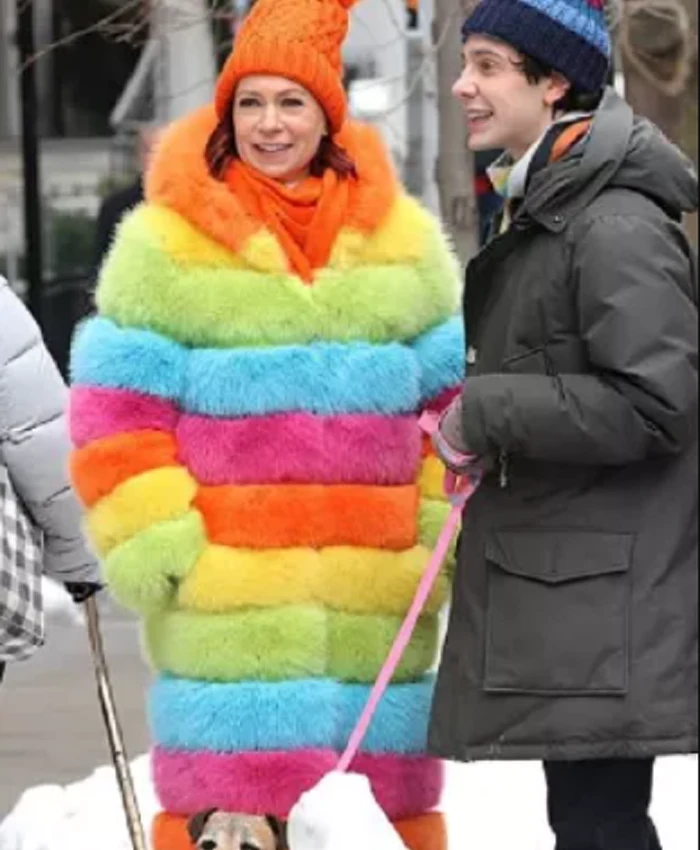 Els­beth S03 Car­rie Pre­ston Rain­bow Fur Coat For Sale