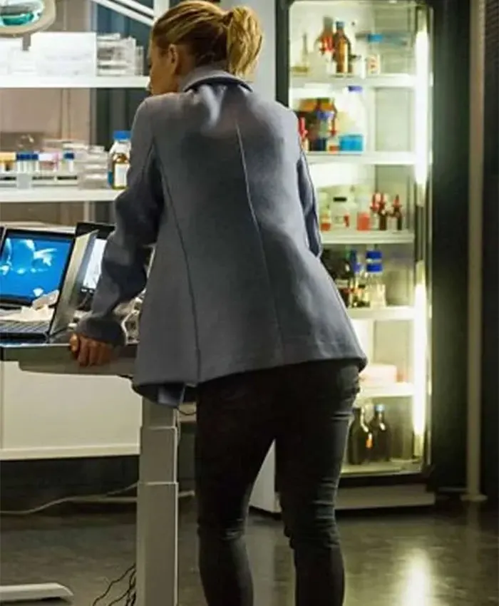 Emilia Fox Silent Witness S21 Blue Coat For Sale