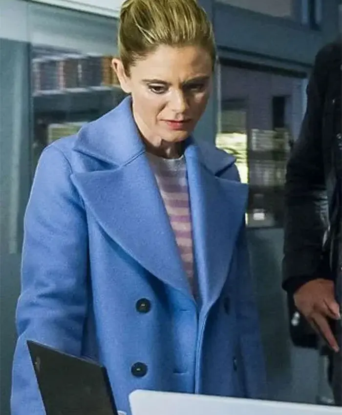 Emilia Fox Silent Witness S21 Blue Coat