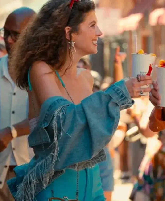 Emily Bader People We Meet on Vacation Blue Denim Jacket