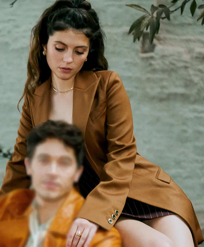 Emily Bader People We Meet on Vacation Brown Coat