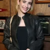 Emma Roberts Event 2026 Leather Jacket