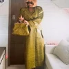 Fall- Winter 2026 fashion Season Beyoncé Green Leather Trench Coat - BUY