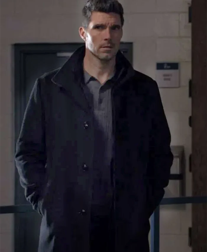 Finding Her Edge S01 Harmon Walsh Black Wool Coat